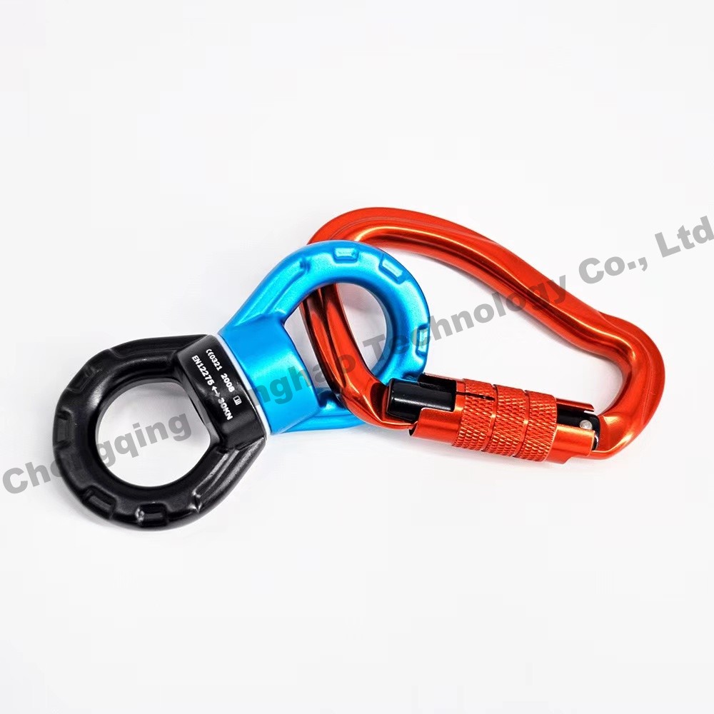 Aluminium Alloy Carabiner Unique Shape Auto Lock 23KN for Outdoor Climbing Adventure