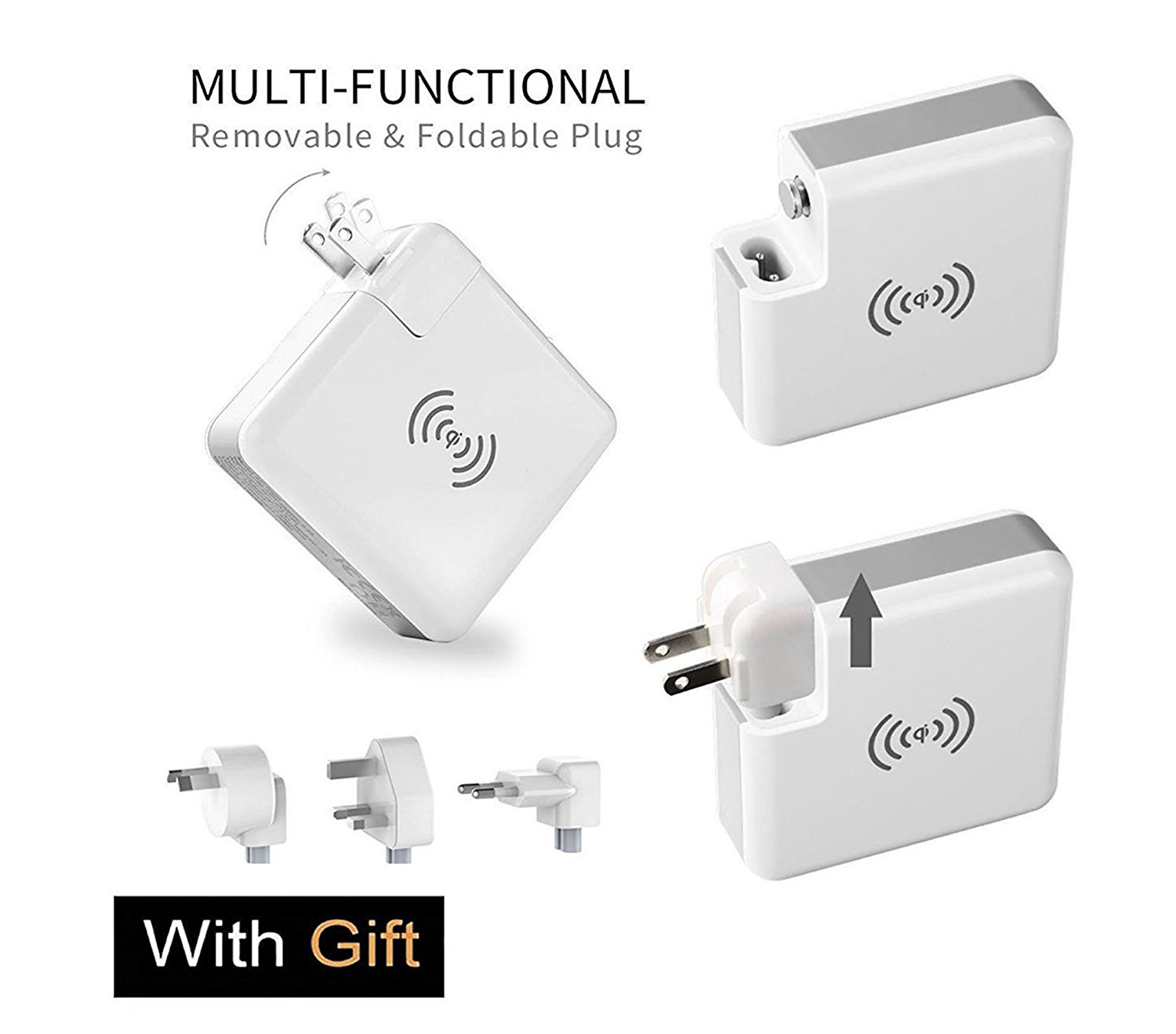 ABS PC 6700mAh QI Enable Devices Travel Charger Power Bank
