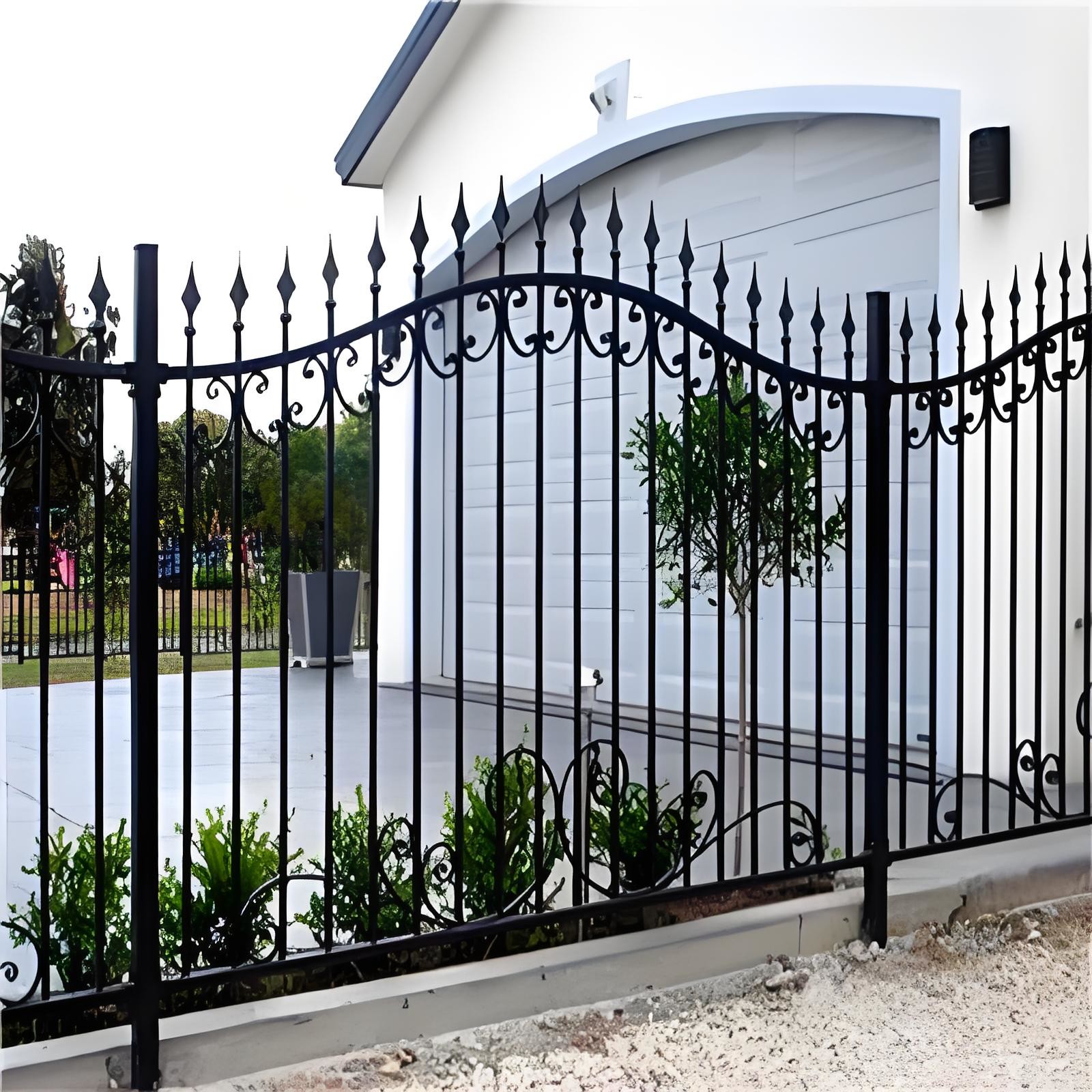Long Lasting Anti Rust Performance Tubular Fence Panels 2.0mm Post Pipe Thickness