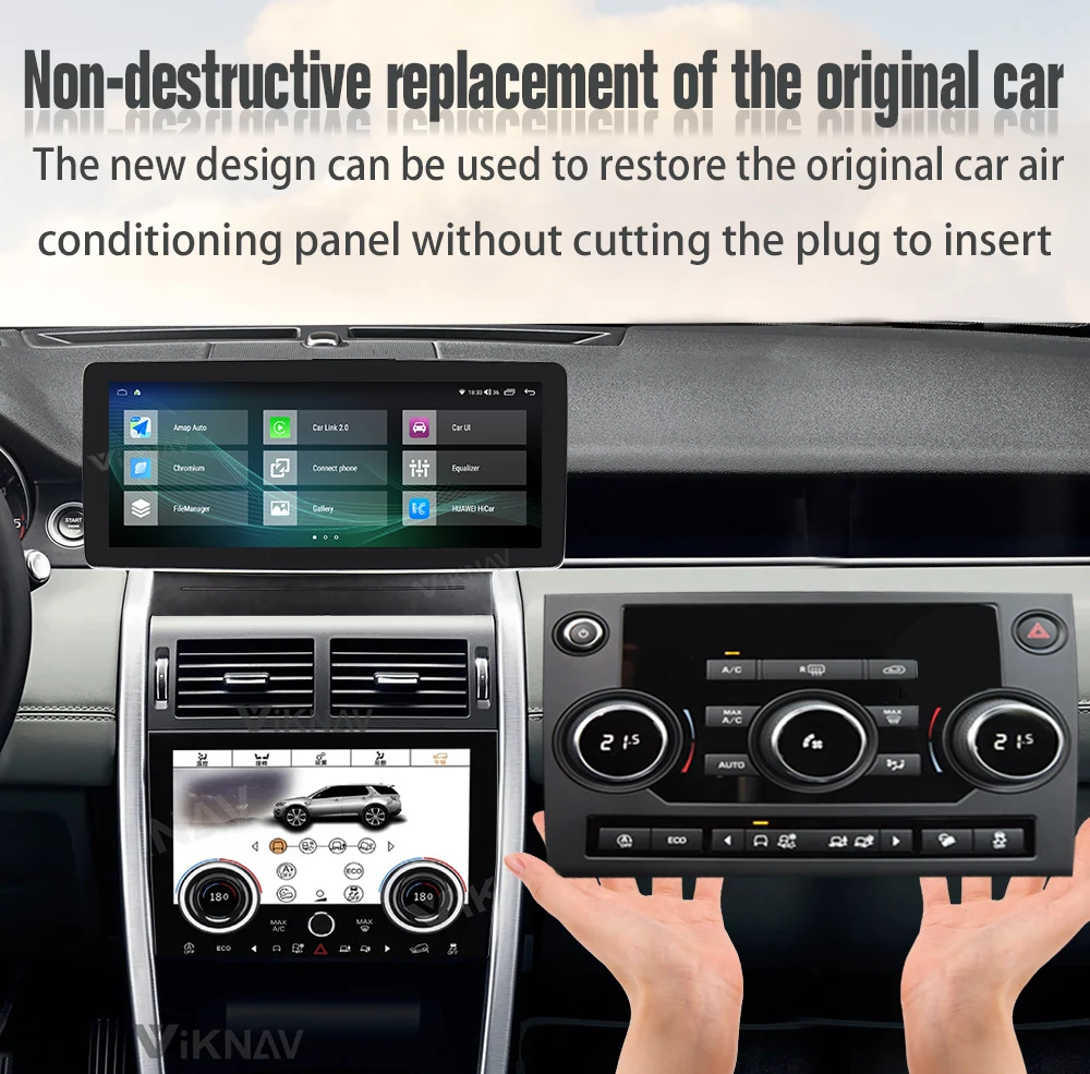 Android Head Unit Car Radio For Land Rover Discovery Sport L550 2015-2019 GPS Navigation New Upgrade Wireless Carplay