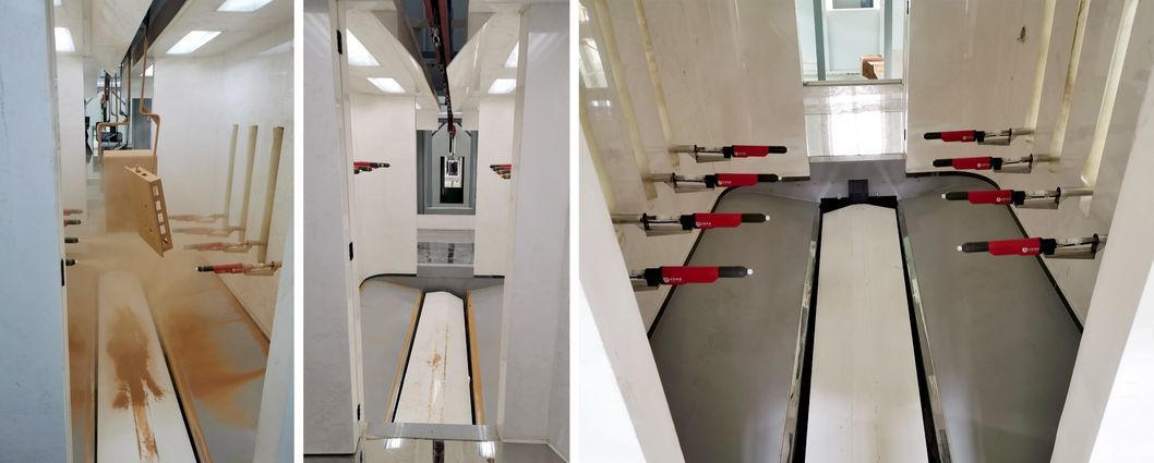 Powder Coating Line Madeinchina for Carbon Steel Sheet with Robot Polish