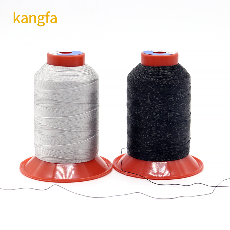 115G Antistatic Polyester Wire Metal Fiber Clothing Conductive Thread with Spun Yarn