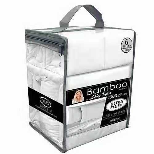 40 Fabric Count Solid Newest Bed Sheet Brushed Microfiber Bamboo Bedding Set