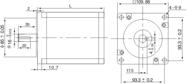 2-phase hybrid stepping motor J110HB150-06