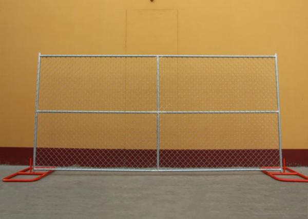 Anti - Aging Property Steel Temporary Fencing , Portable Temporary Chain Link