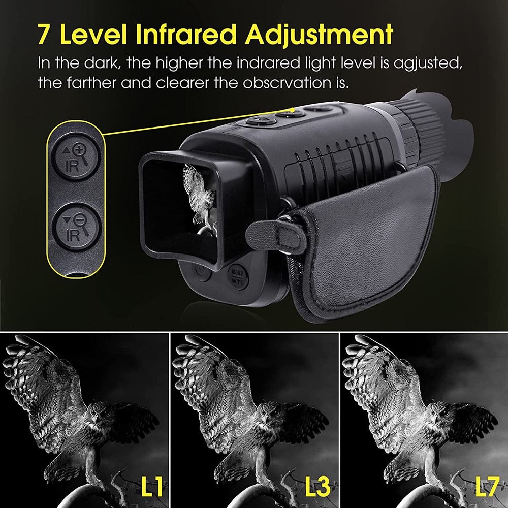 Hunting Infrared Optical 4X Night Vision Monocular Camera