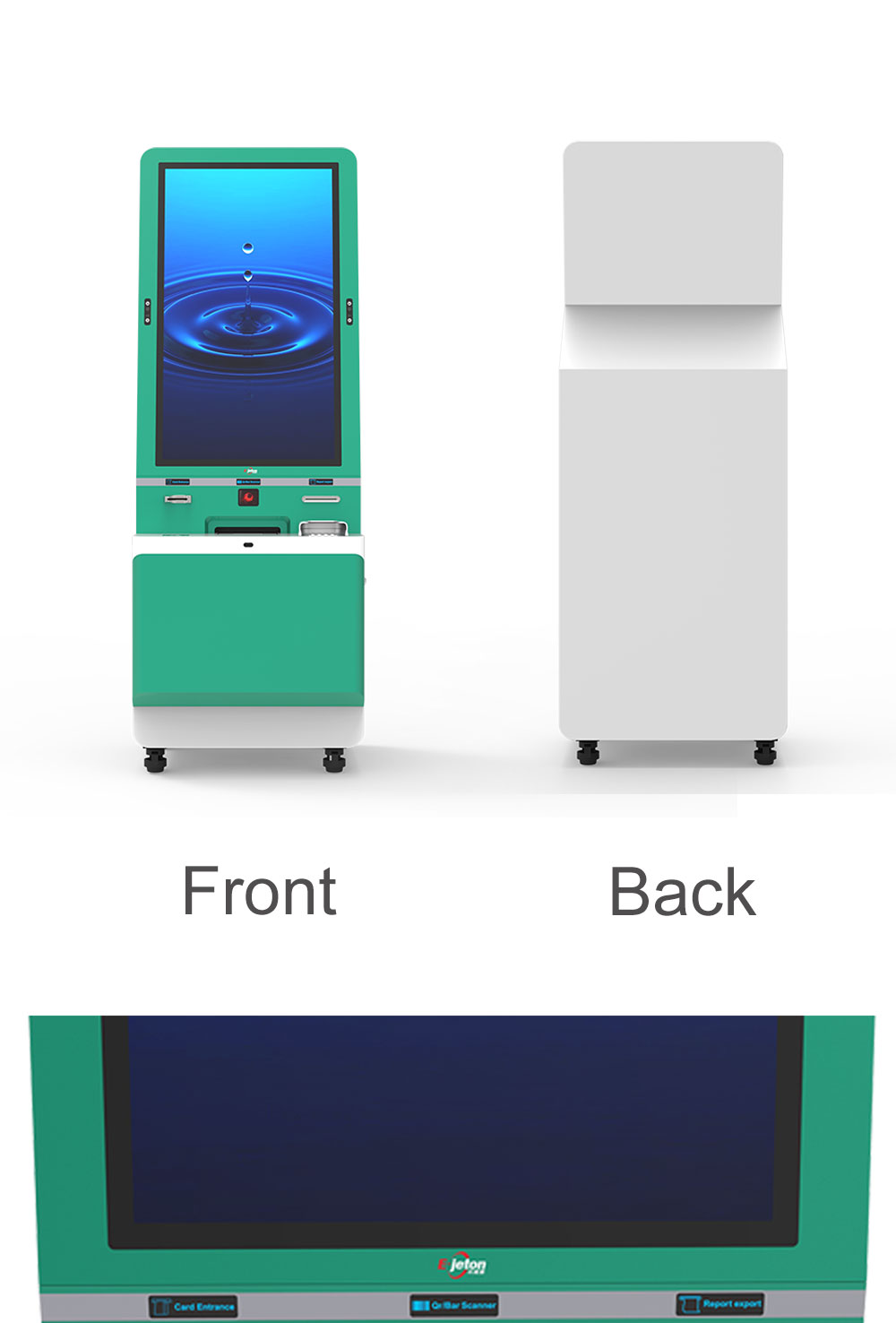 Face Recognition Self Printing Kiosk Desktop Pos Terminal Hotel Kiosk Printer