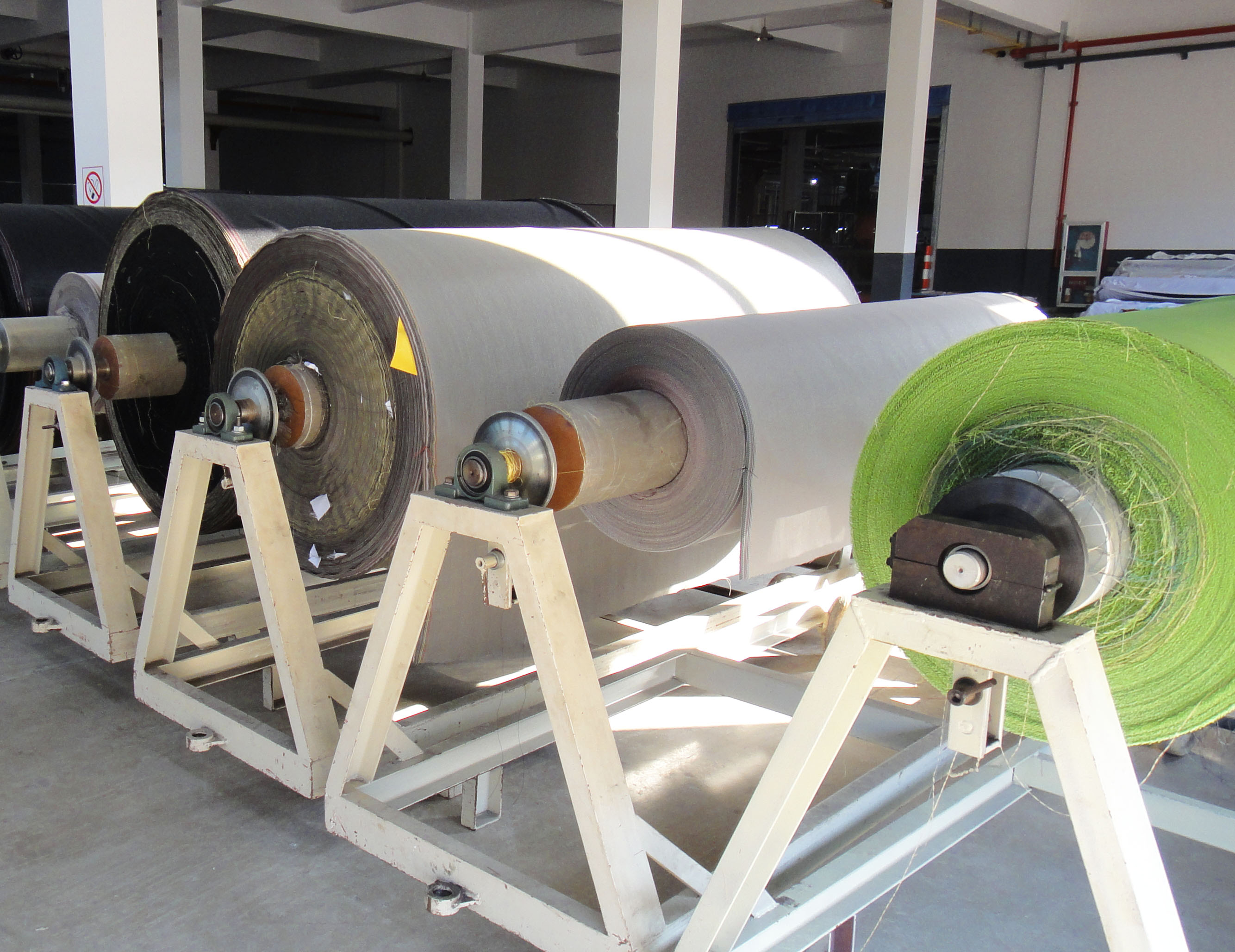 Vertical Cloth Fabric Winding Machine 250w High Capacity