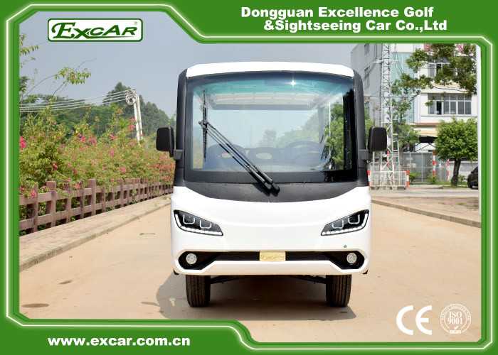 Aluminum Chassis Tourist Electric Sightseeing Bus With Dc System