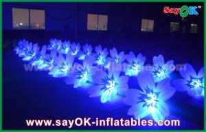  8m Colorful Inflatable Lighting Wedding Flower Chain Decoration In Stage Manufactures
