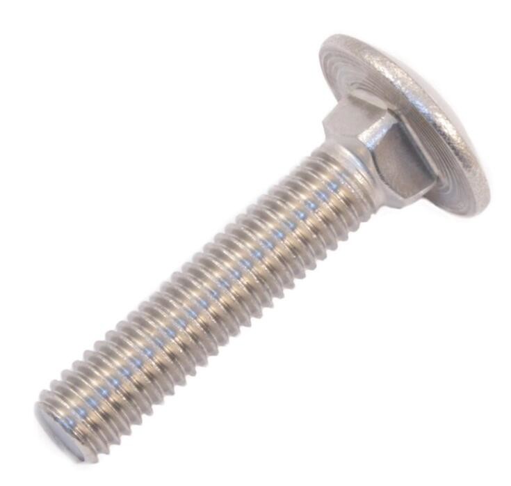 DIN603 SS 304 Square Head Lag Bolts Mushroom Head Carriage Bolt