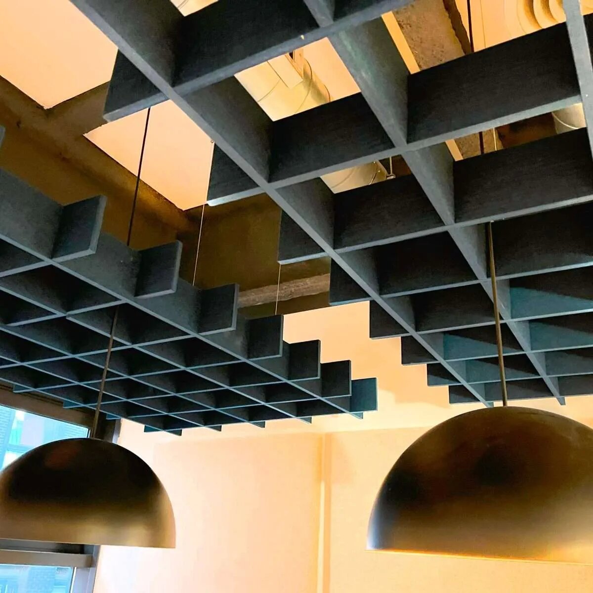 Modern Design PET Ceiling Acoustic Panel Fire Retardant For Studio NRC 0.9
