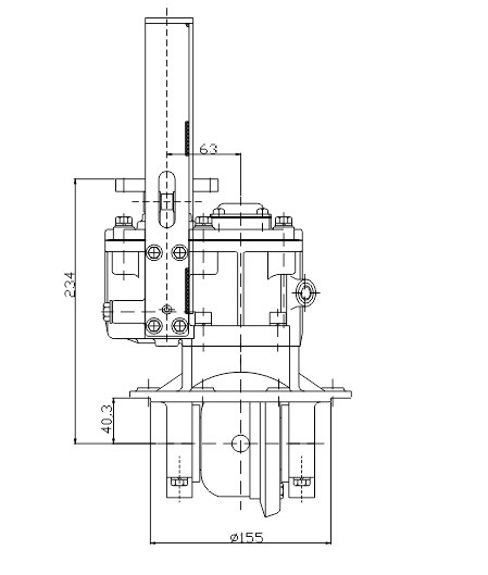 High Efficiency Auto Rickshaw Gearbox For Zongshen / Dayun Tricycle Rear Axle