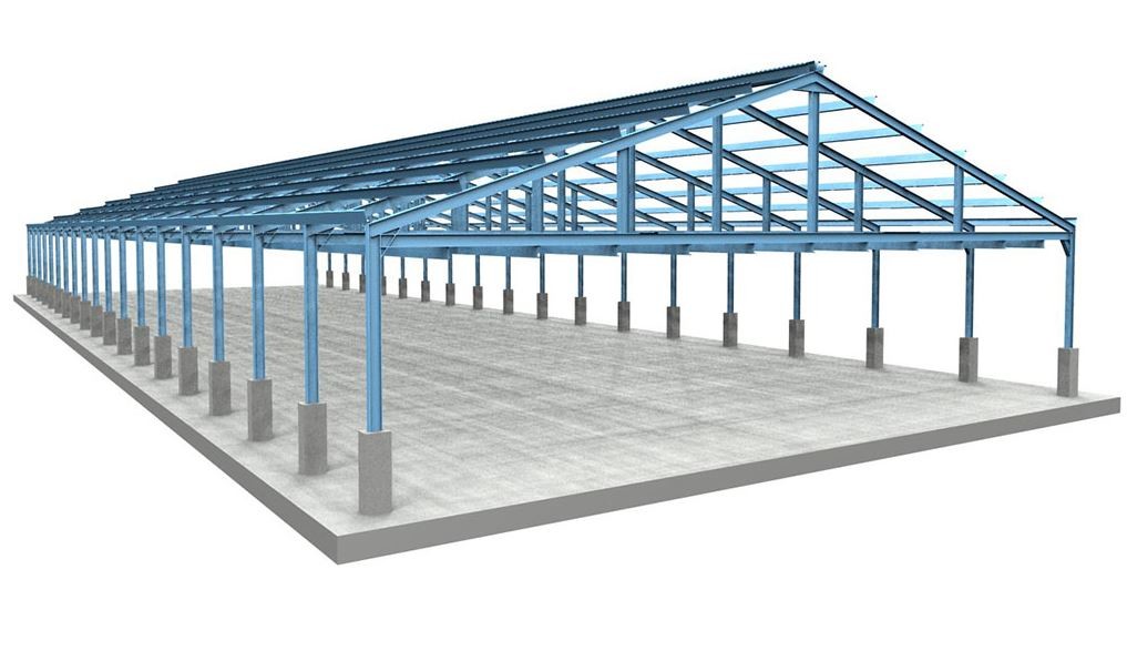 Light Gauge Steel Frame Construction Portal Frame Steel Structure Warehouse