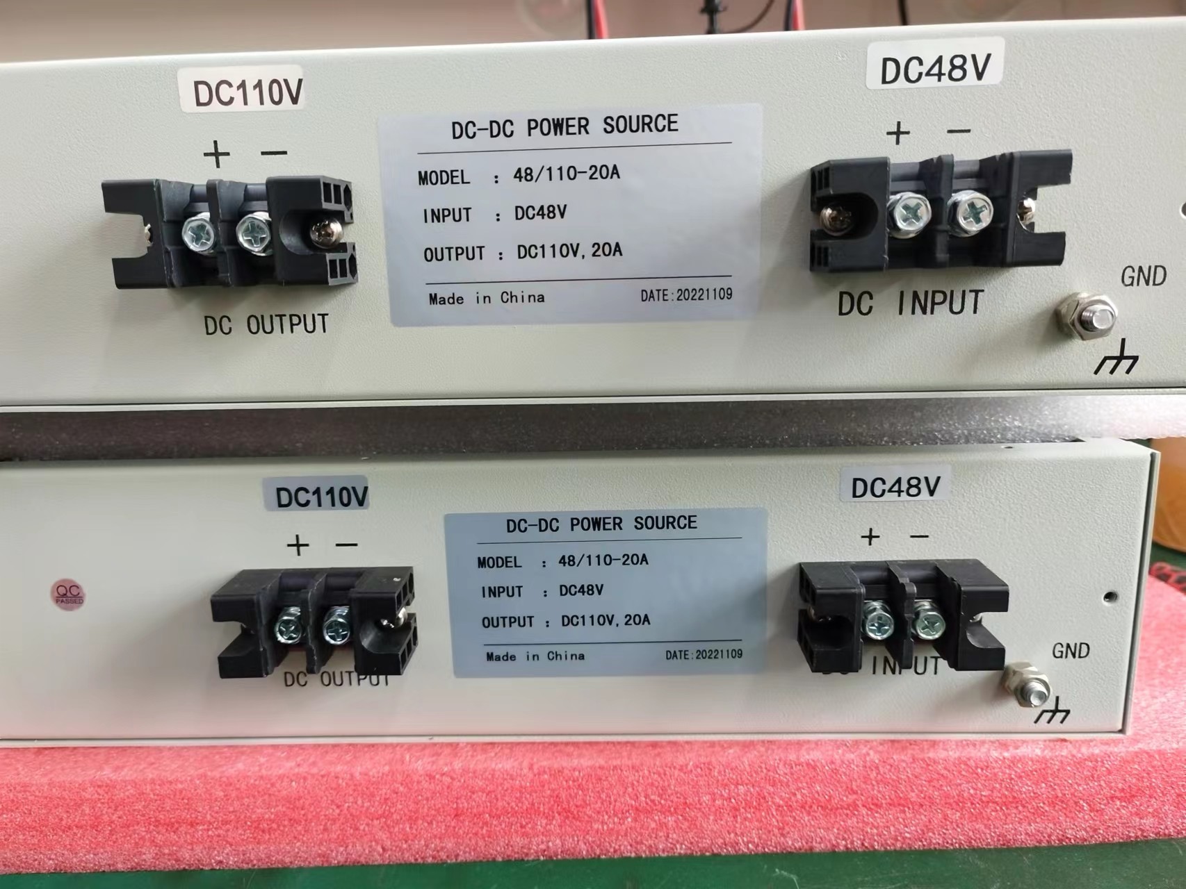 OEM Customization 19 Inch Rackmount DC DC Converters Input 110vdc Output 220vdc 2200W D10-10-11