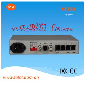 China Interface protocol  converter 4e1 to Eth With one  lan  Protocol Converter on sale