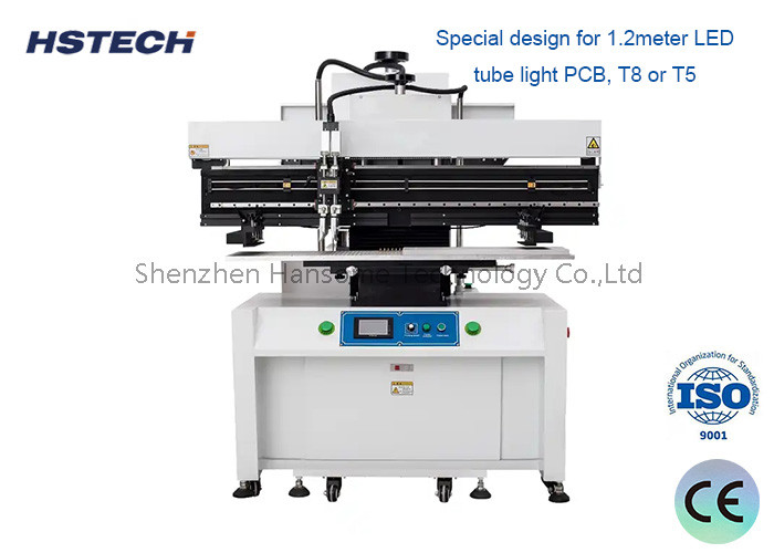  High Precision Semi-Auto 1.2M Screen Printer Solder Paste Printing Machine With 1.2meter LED Tube Manufactures