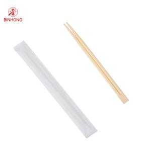 China Paper Bag Wrapper Twin Natural Bamboo Chopstick Disposable Chopstick on sale