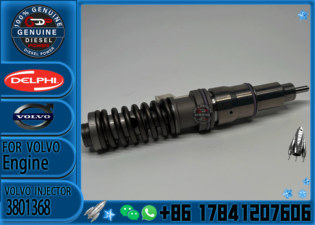 3801392 Common Rail Injectors 3801368 For Volvo TAD1340 TAD1350GE Engines 3801369 3801371 3801391