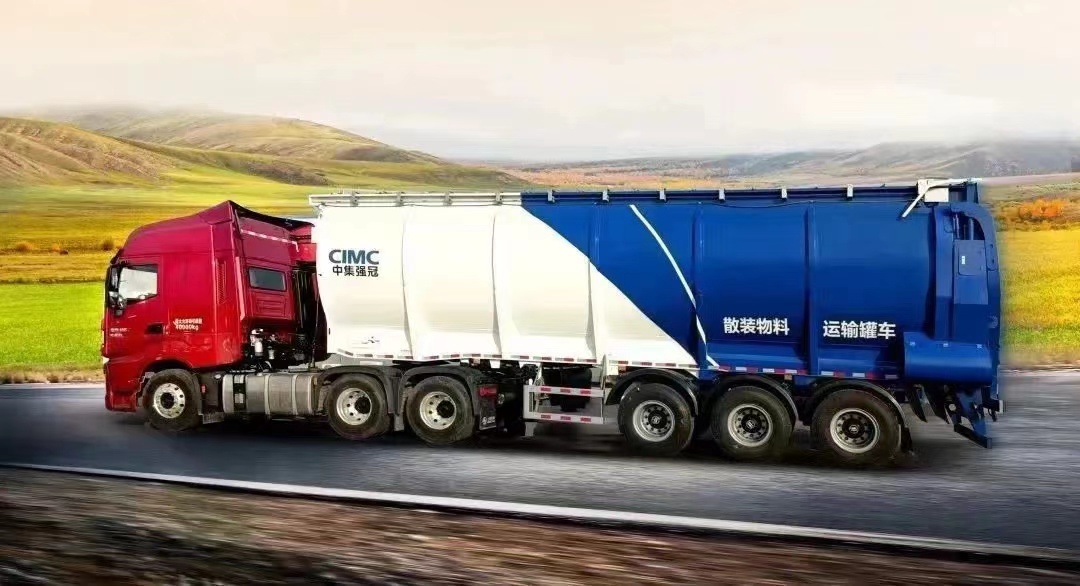 CIMC 3 axis carbon steel 20 to 30 cbms Cryogenic liquid oxygen hydrogen natural gas transport pressure vessel tank truck trailer