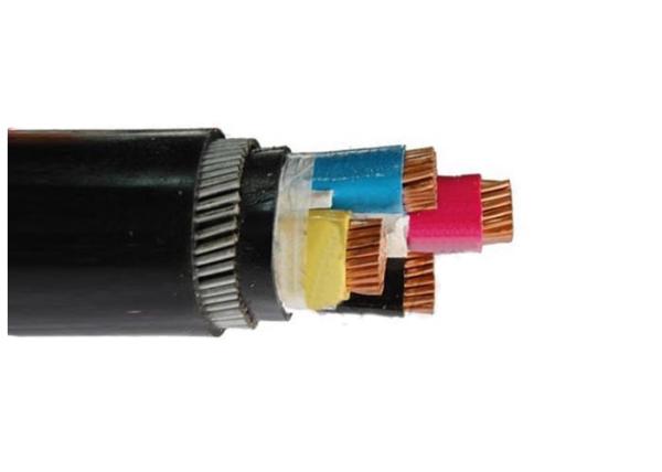 Copper Conductor XLPE PVC Insulated Steel Wire Armoured Electrical Cable Black