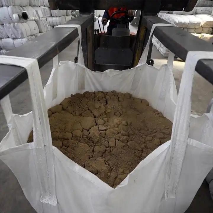 Waterproof PP FIBC Baffle Bag Flat Bottom 1 Ton For Sand / Cement