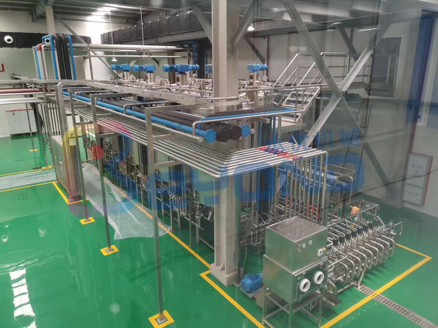 Pasteurized Milk Stirring 5000LPH Yogurt Processing Line