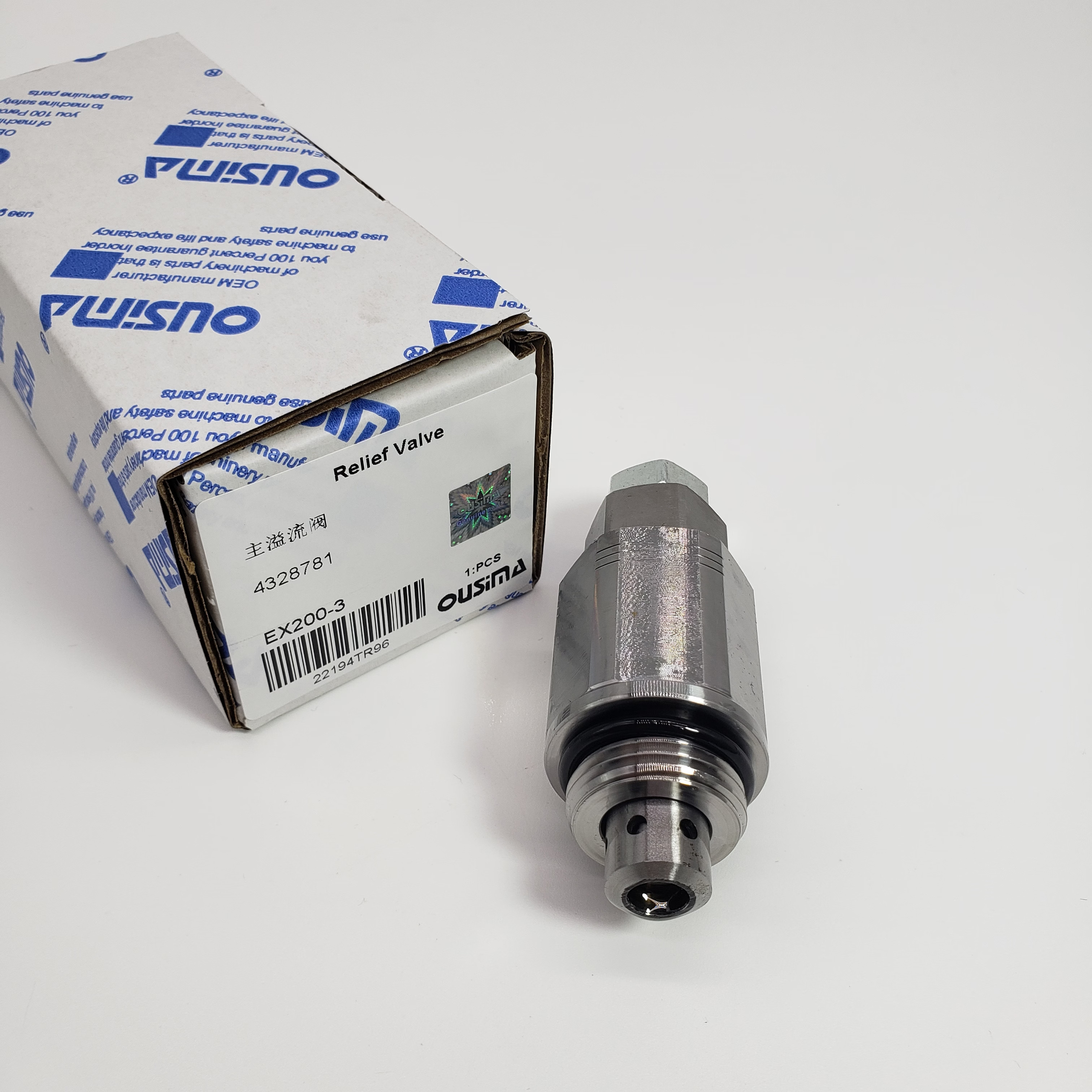 4328781 Main Relief Valve For HITACHI EX200-2 EX200-3 EX220-2 EX220-3