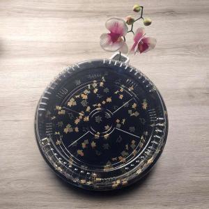 Round Sushi Disposable Takeaway Tray Fast Food Plastic Circle Platter Container