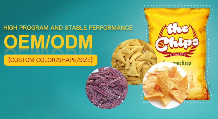SIMENS Motor Strength Doritos Bugle Tortilla Chips Extruder Making Machine for Snack Food