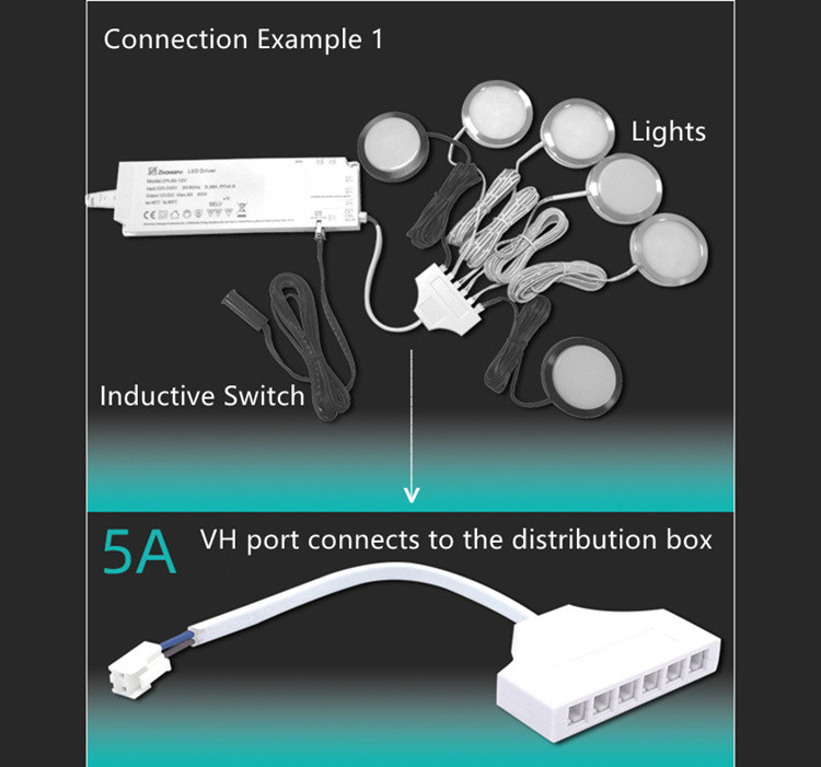 Constant Voltage 24V 12V Triac Dimmable LED Driver Cabinet Light Switch Sensor