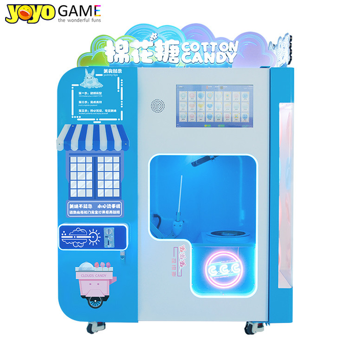 Full Automated Cant Cotton Vendon Machine Commercial Vending Candy Cotton Machine