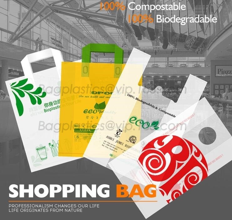 Eco friendly Compostable Biodegradable commercial bags,100% Environment Friendly Compostable Cornstarch Garbage Bags pac